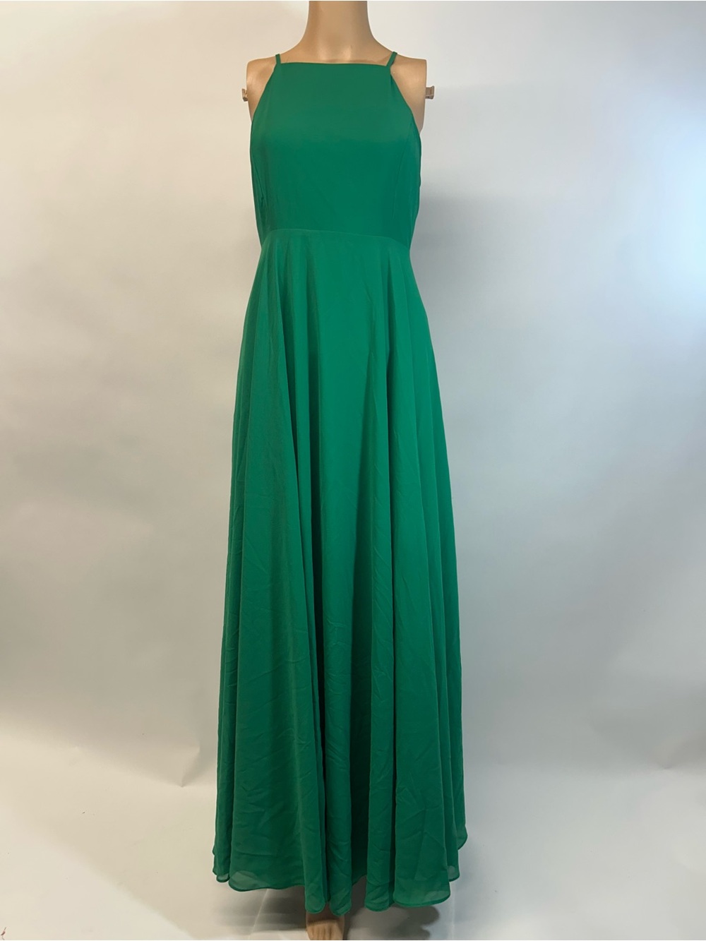 Lulu's Emerald Green Halter Maxi Dress